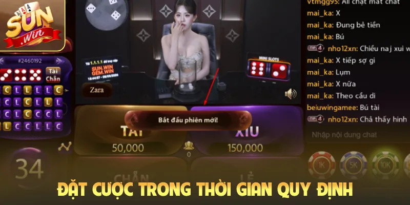 Đặt cược trong thời gian quy định