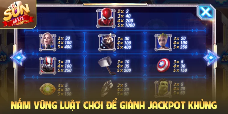 Nắm vững luật chơi để giành Jackpot khủng