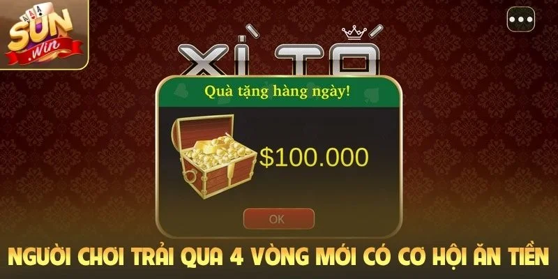 Người chơi trải qua 4 vòng mới có cơ hội ăn tiền