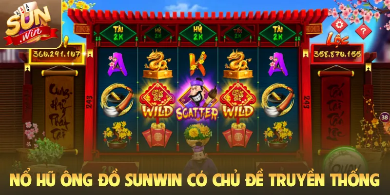 Nổ hũ Ông đồ Sunwin có chủ đề truyền thống