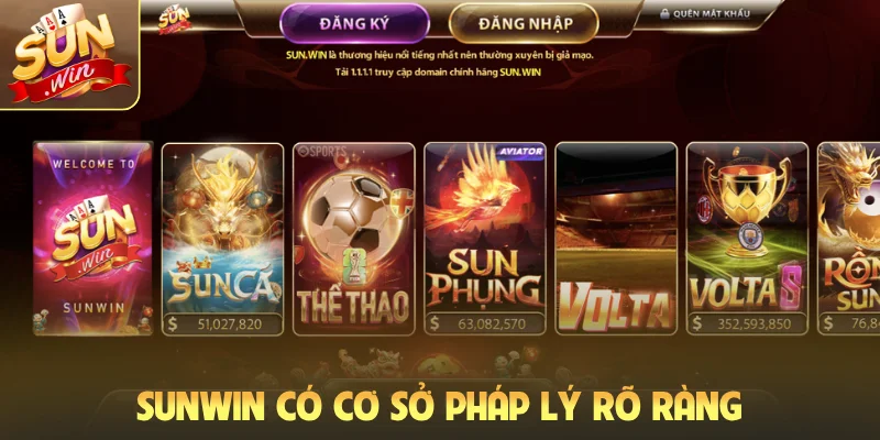Sunwin có cơ sở pháp lý rõ ràng