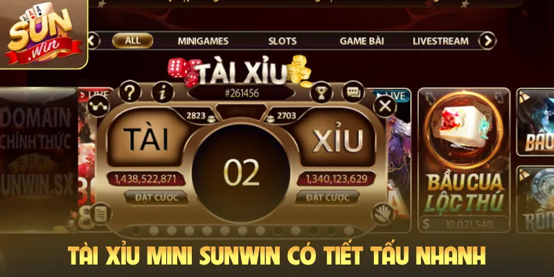 Tài xỉu mini Sunwin có tiết tấu nhanh