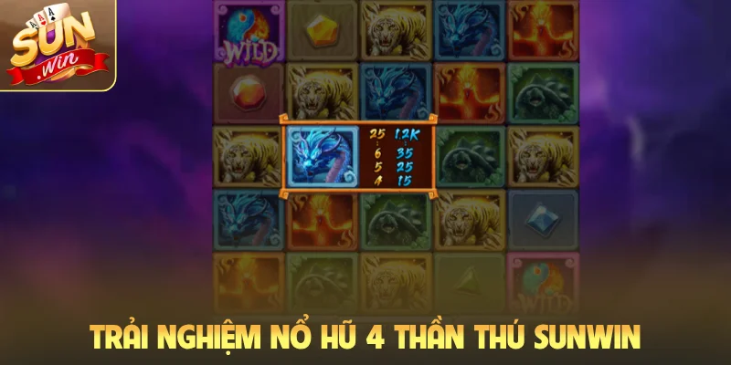 Trải nghiệm nổ hũ 4 Thần Thú Sunwin